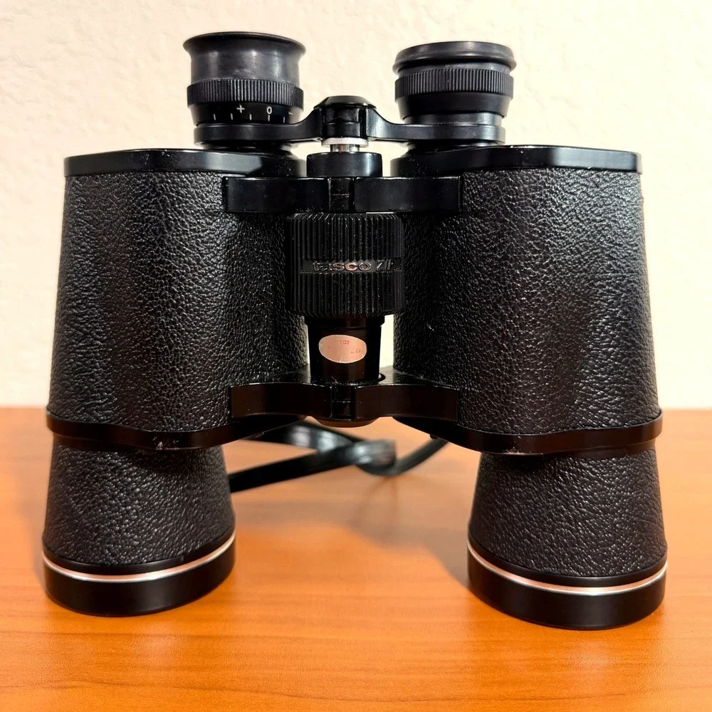 Tasco Zip 312Z Binoculars 10x50mm Fully Coated Optics Black Vintage Wide Angle